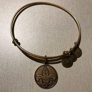 Alex and Ani Fleur De Lis Charm Bangle